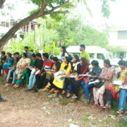 Students from Bharata Mata College, Thrikkakara